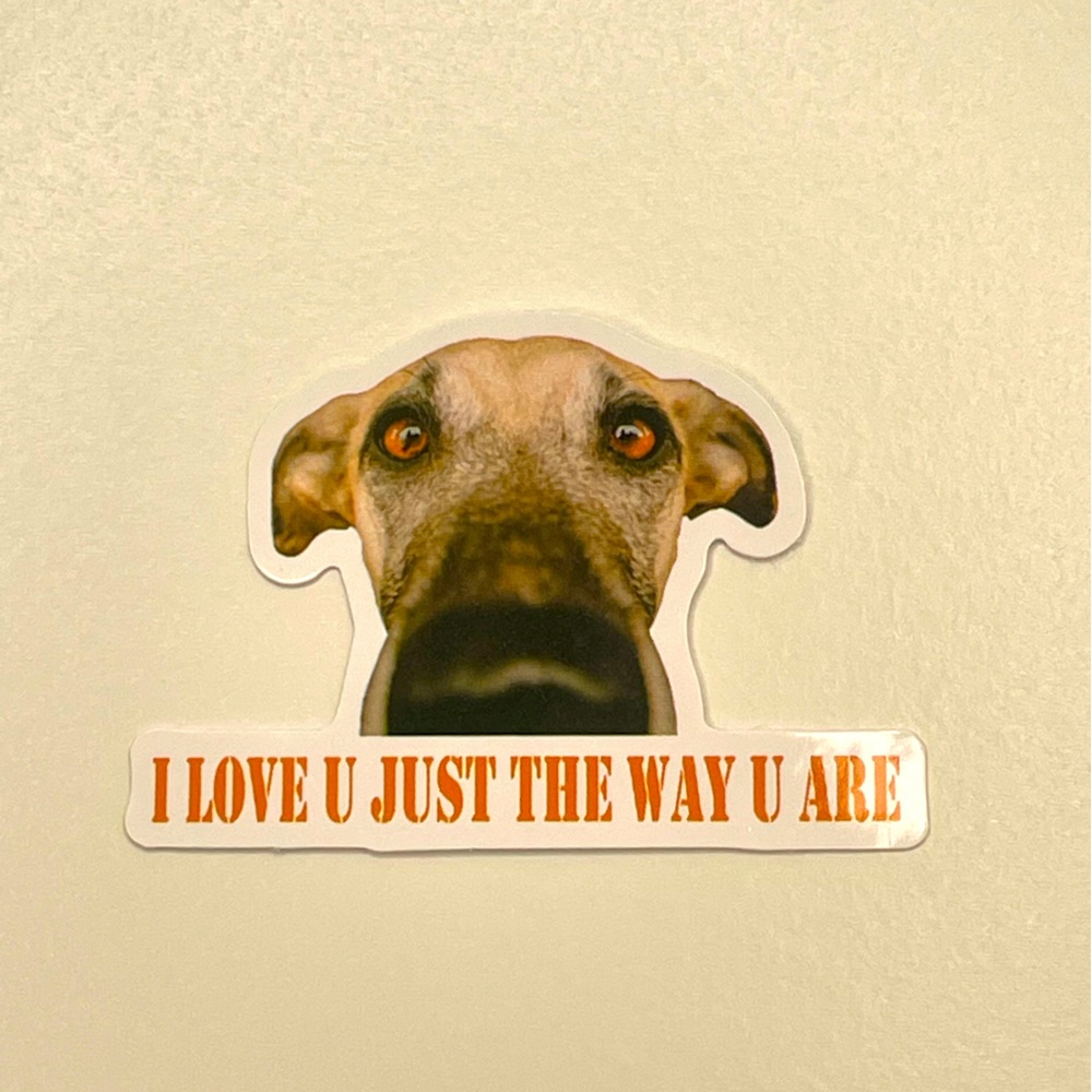 Dog stickers motivational quotes